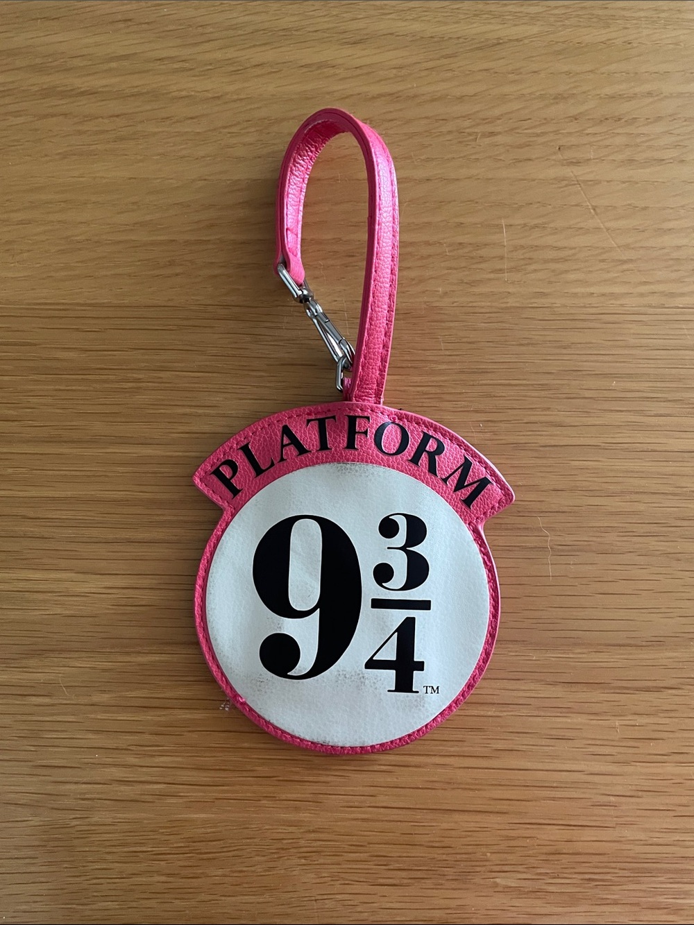 Vera Bradley Hot Pink Harry Potter Round Luggage Tag